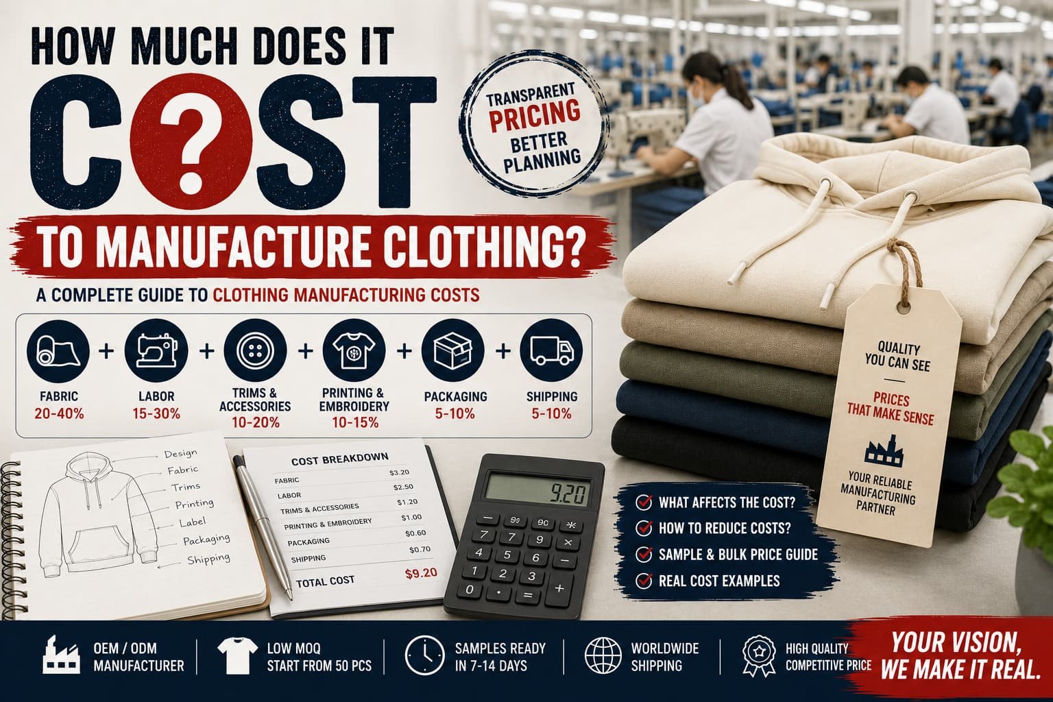 How Much Does It Cost To Manufacture Clothing