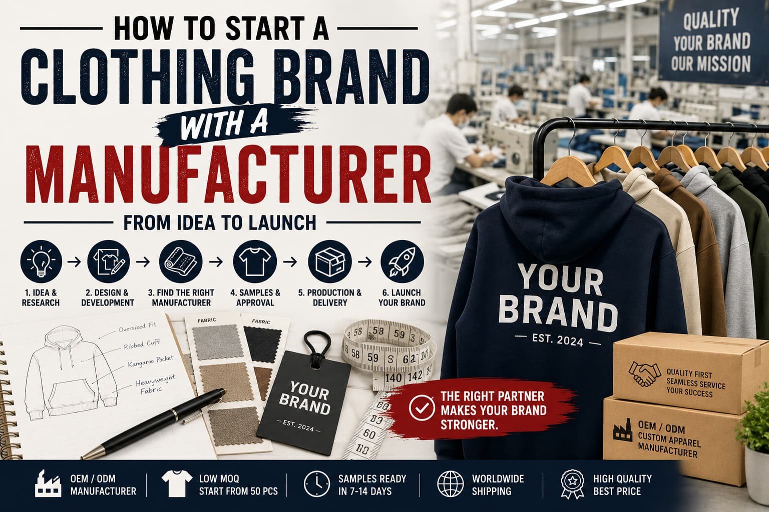 How To Start A Clothing Brand With A Manufacturer