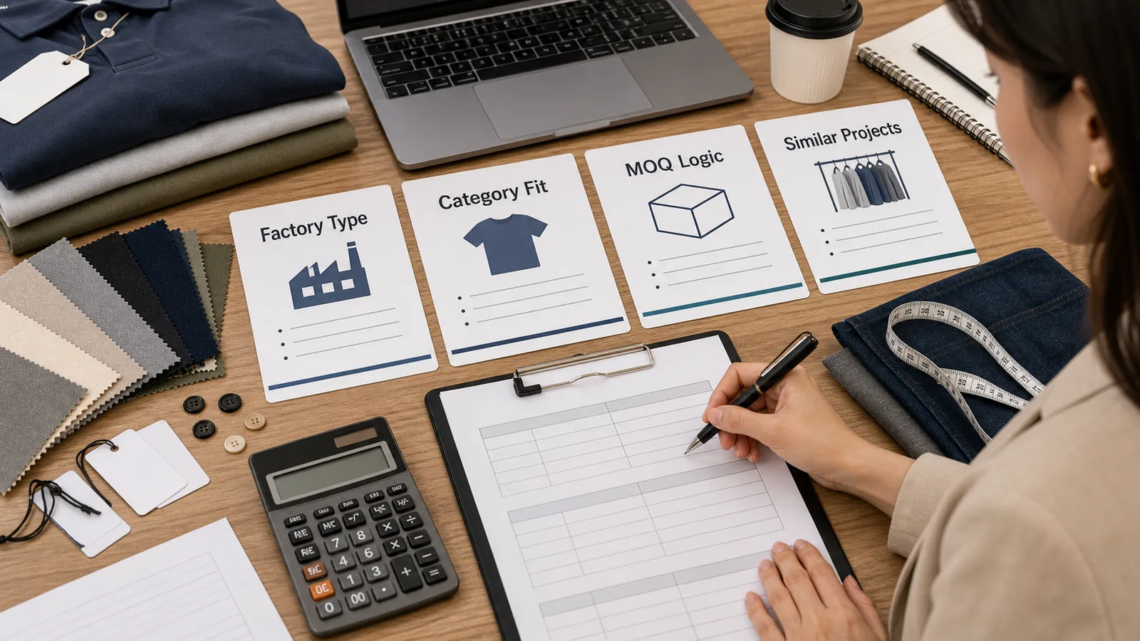 Category fit and MOQ checklist for choosing a clothing manufacturer in China