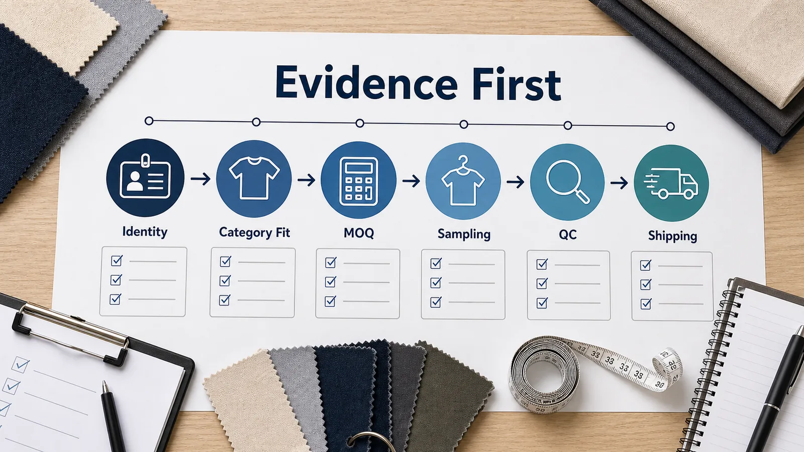 China clothing manufacturer selection framework for fashion buyers using evidence based supplier questions