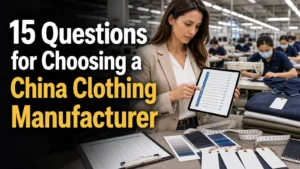 How to choose a clothing manufacturer in China with 15 questions for fashion buyers