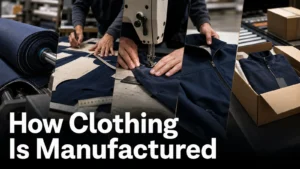 How clothing is manufactured from fabric to finished garment